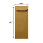 Brown Envelope 9x4 inch
